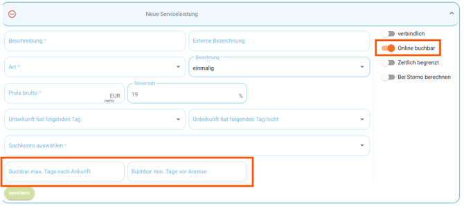 Globale Einstellungen - Zusatzkost erstellen4