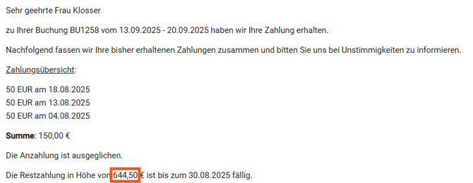 Dokumentenvorlage - Zahlungseingangsbestätigung (Allgemein)12