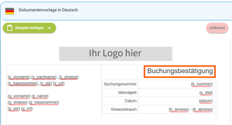 Dokumentenvorlage - Zahlungseingangsbestätigung (Allgemein)4