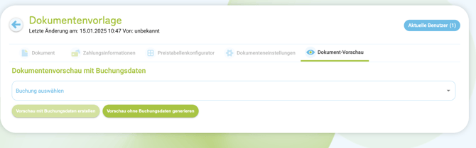 Dokumentenvorlage testen1