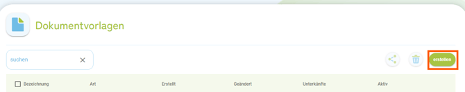 Dokumentenvorlagen - erstellen1