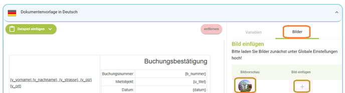 Logo Foto in Dokumentenvorlage einfügen2