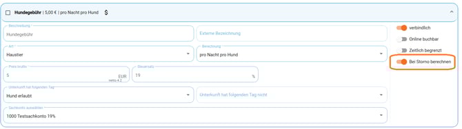Zusatzkosten bei Storno weiter berechnen1