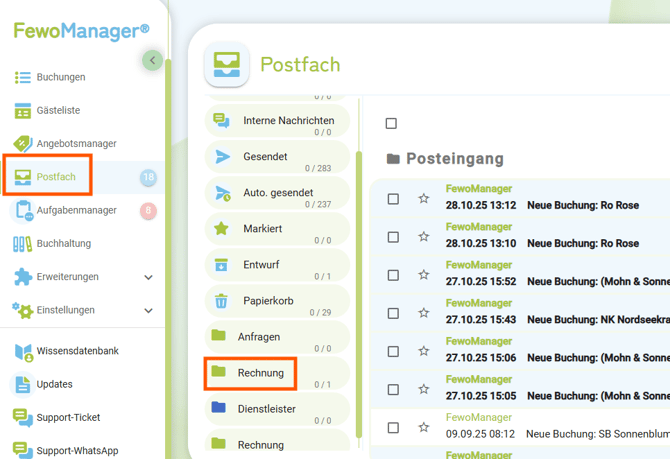 Rechnung FewoManager