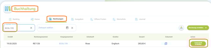 Wie ändere ich eine abgerechnete Buchung4