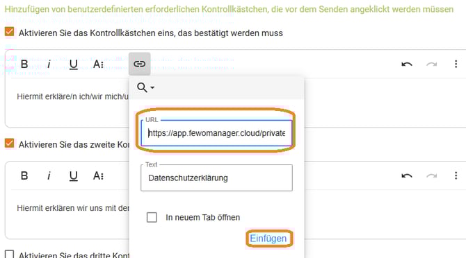 Homepage-Modul Anfrage Buchung - AGB und Datenschutz bestätigen lassen7