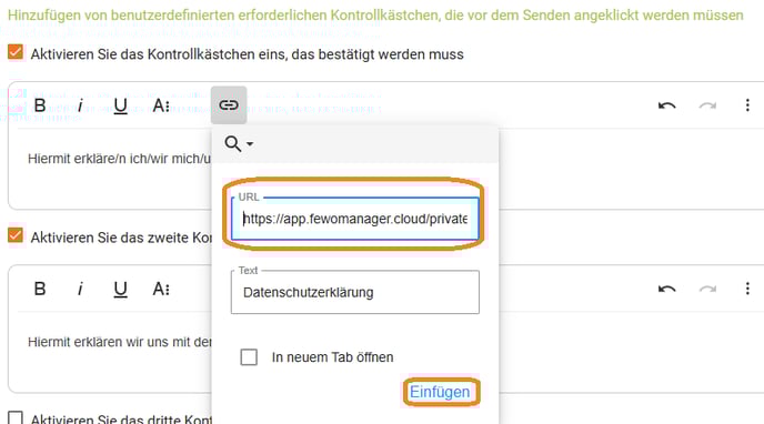 Homepage-Modul Anfrage Buchung - AGB und Datenschutz bestätigen lassen7
