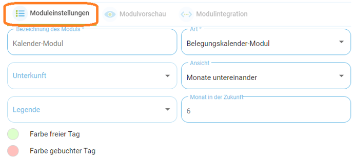 Homepage-Modul Belegungskalender erstellen1