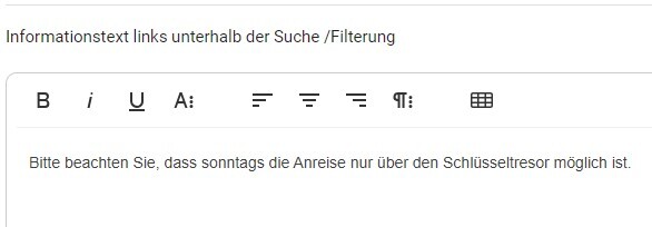 Homepage-Modul Buchung Anfrage - Informationstext hinterlegen1