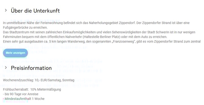 Homepage-Module - Beschreibungstexte der Unterkunft verwenden3