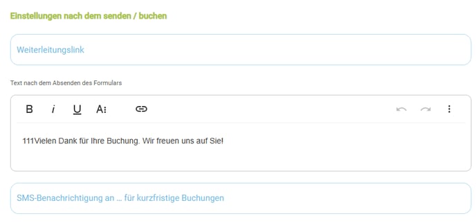 SMS Benachrichtigung bei Homepage-Buchungen1