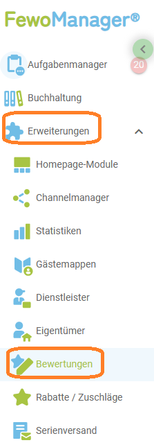 Menü - Bewertungen