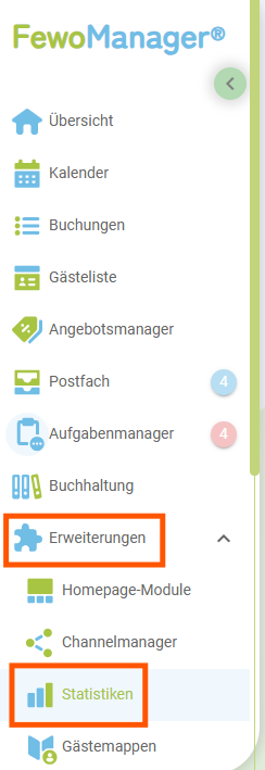 Menü - Statistiken