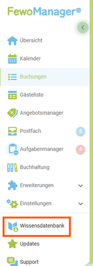 Menü - Wissensdatenbank