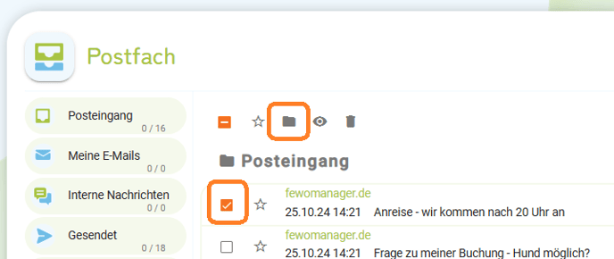 E-Mail in anderen Ordner verschieben1
