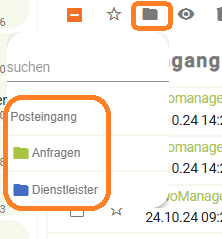 E-Mail in anderen Ordner verschieben3