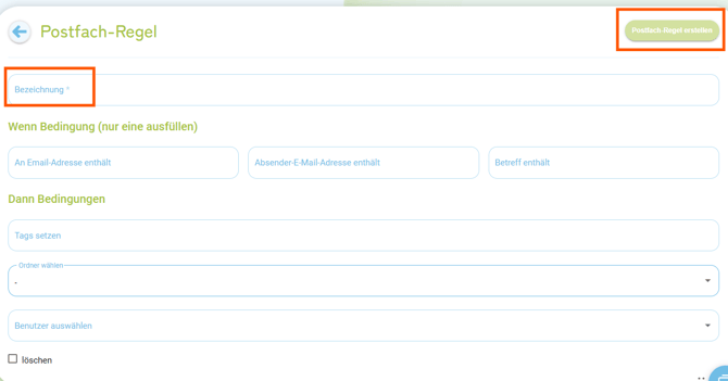 Postfach - Postfach-Regeln2