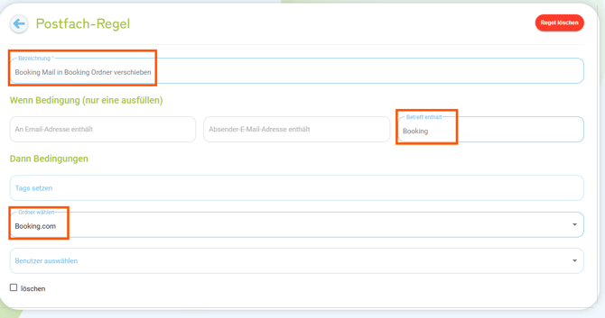 Postfach - Postfach-Regeln4