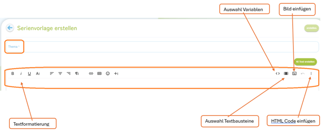 Serienversand Vorlage erstellen2