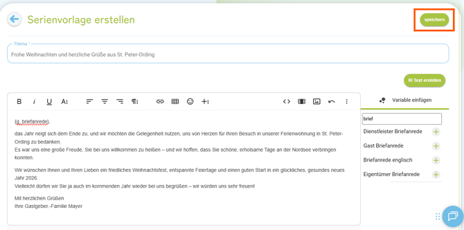 Serienversand Vorlage erstellen3