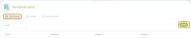Serienversand erstellen & versenden1