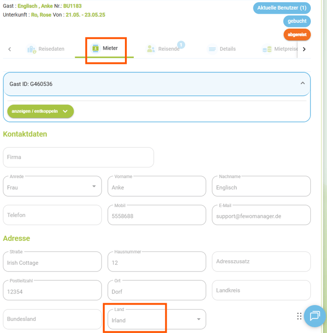 Statistiken - Marketing - Länderverteilung2