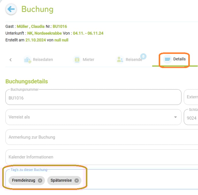 Tags für Buchungen - Erstellung und Verwendung4