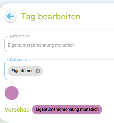 Tags für Eigentümer - Erstellung und Verwendung1