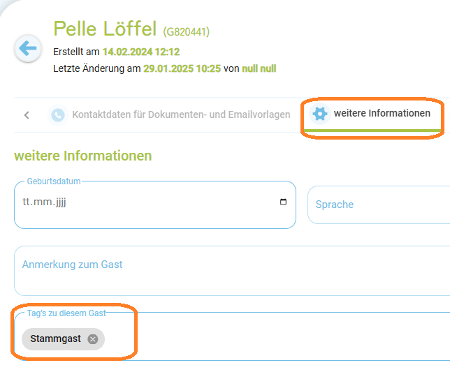 Tags für Gäste - Erstellung und Verwendung2