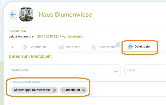 Tags für Unterkünfte - Erstellung und Verwendung2