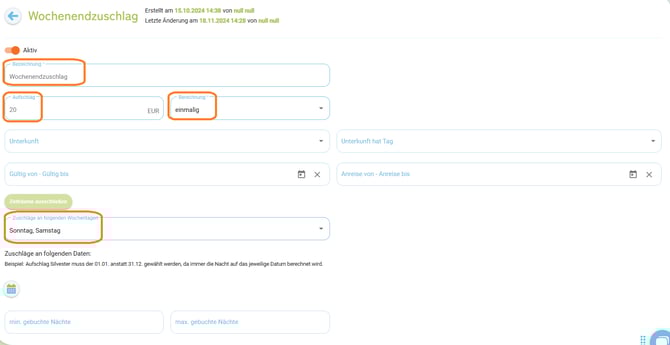 Wochenendzuschlag erstellen1