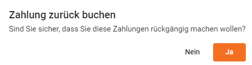 Buchung Zahlung rückgängig machen2