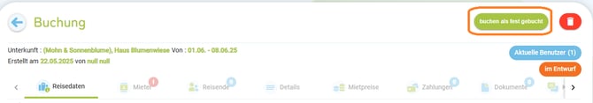 Buchung erstellen 6