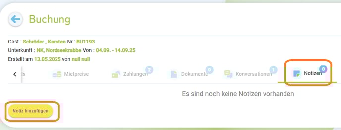 Buchung-Reservierung-Angebot - Notizen 1