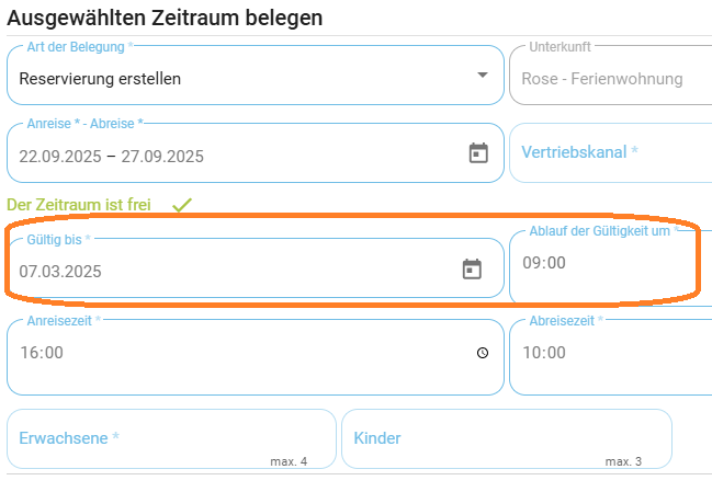 Reservierungsfrist festlegen2