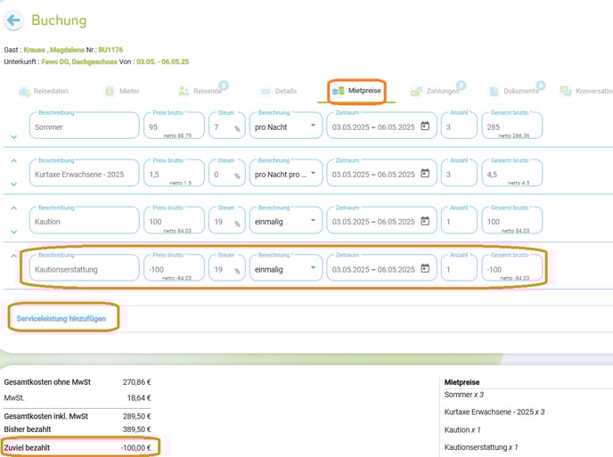 Workflow - Kaution erstatten4