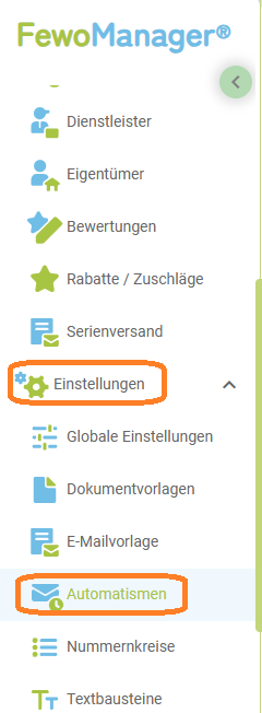 Menü - Automatismen