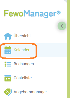 Menü - Kalender