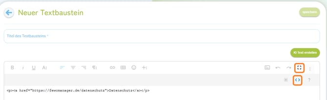 Textbaustein erstellen 7