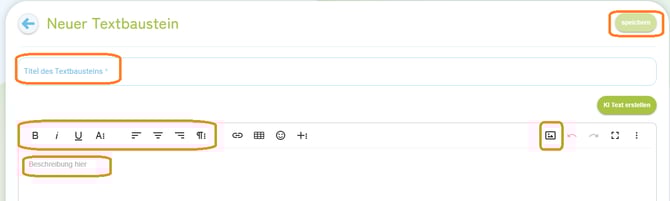 Textbaustein erstellen2