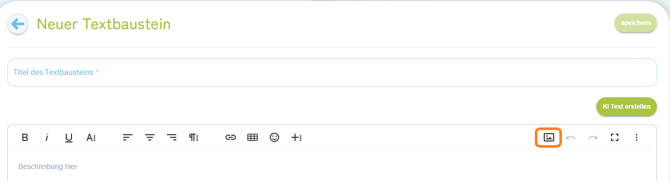 Textbaustein erstellen3