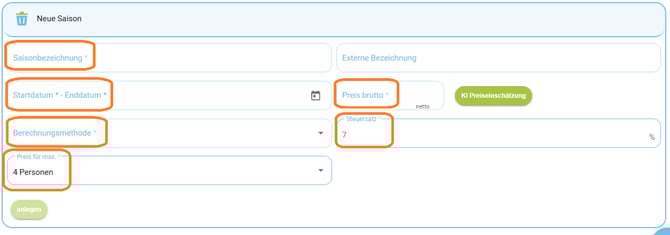 Unterkunft - Mietpreis erstellen3