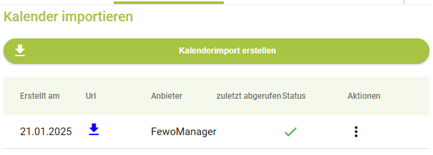 Unterkunft - iCal Import erstellen6
