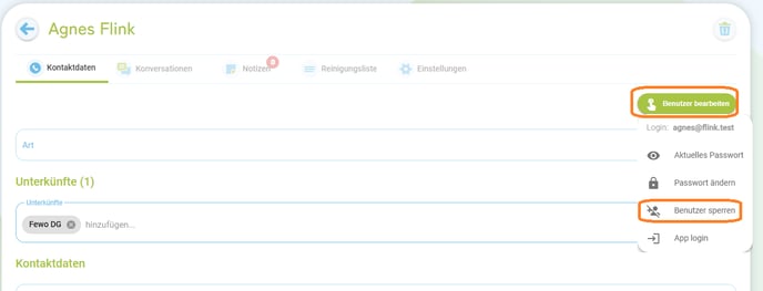 Dienstleister sperren 1